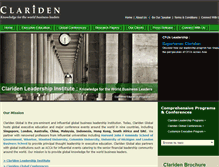 Tablet Screenshot of claridenglobal.com